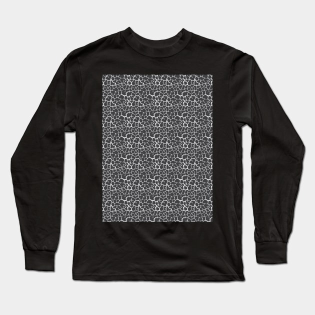 Elephant Print Skin Pattern Gray Long Sleeve T-Shirt by Design_Lawrence
